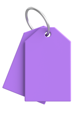 Fiyat etiketi Fiyat etiketi 3B illüstrasyon.