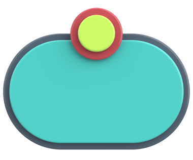 Üç boyutlu uyarı kutusu. Boş mesaj kutusu. 3B illüstrasyon.
