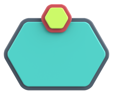 Üç boyutlu uyarı kutusu. Boş mesaj kutusu. 3B illüstrasyon.
