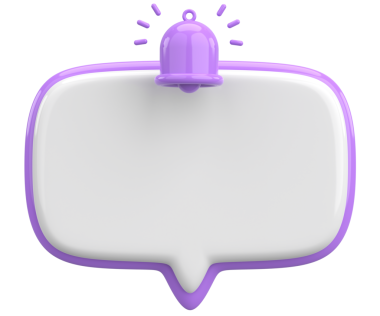 Üç boyutlu uyarı kutusu. 3B illüstrasyon.