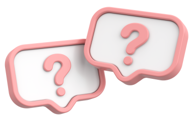 Soru işareti işareti. 3B illüstrasyon.