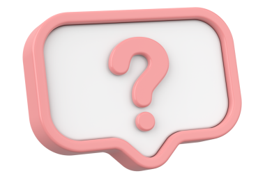 Soru işareti işareti. 3B illüstrasyon.