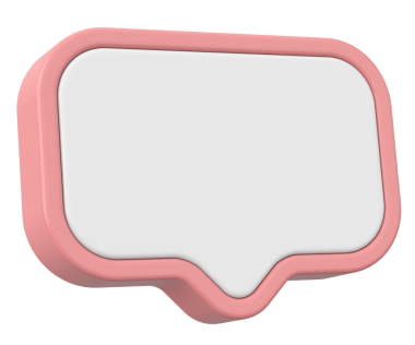 Konuşma balonu. Sohbet balonu. 3B illüstrasyon.