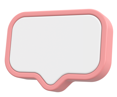 Konuşma balonu. Sohbet balonu. 3B illüstrasyon.