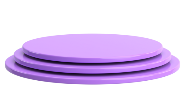 Ürün sergisi. Ürün podyumu. 3B illüstrasyon.