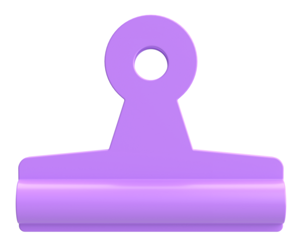 Ataç. Üç boyutlu ataç. 3B illüstrasyon.