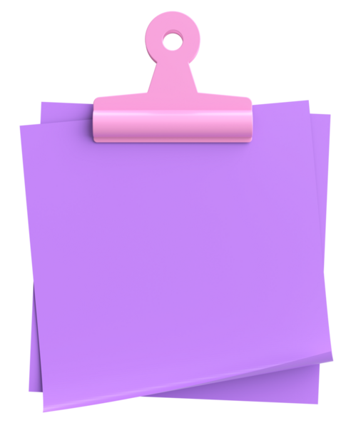 Yapışkan bir not. Üç boyutlu not kağıdı. 3B illüstrasyon.