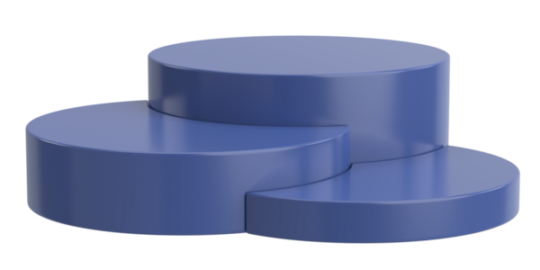 Ürün sergisi. Ürün podyumu. 3B illüstrasyon.