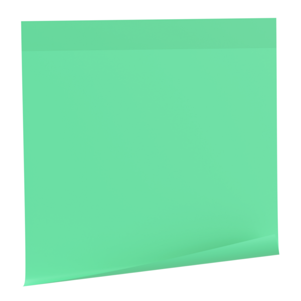 Üç boyutlu not defteri. Yapışkan bir not. 3B illüstrasyon.