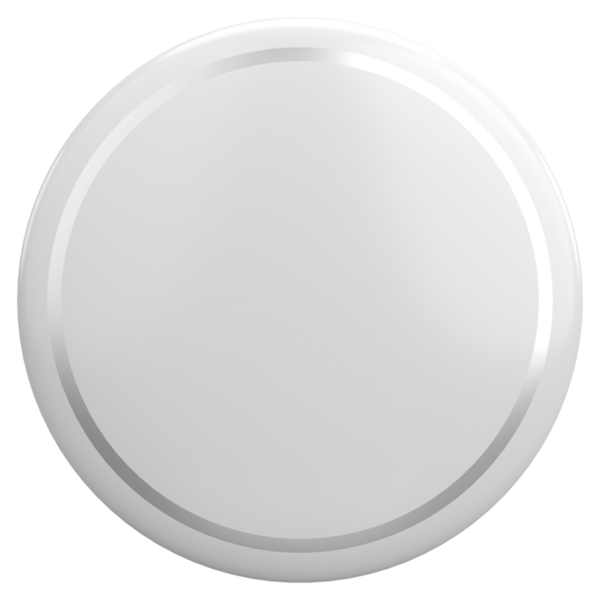 Üç boyutlu daire düğmesi. Boş tuş. 3B illüstrasyon.