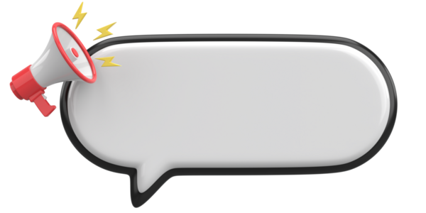 Üç boyutlu uyarı kutusu. 3B illüstrasyon.