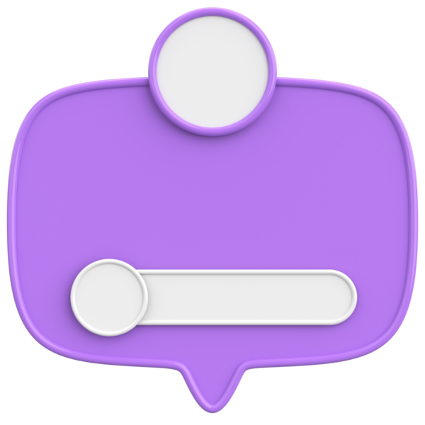 Profil kutusu. Sosyal medya profili. 3B illüstrasyon.