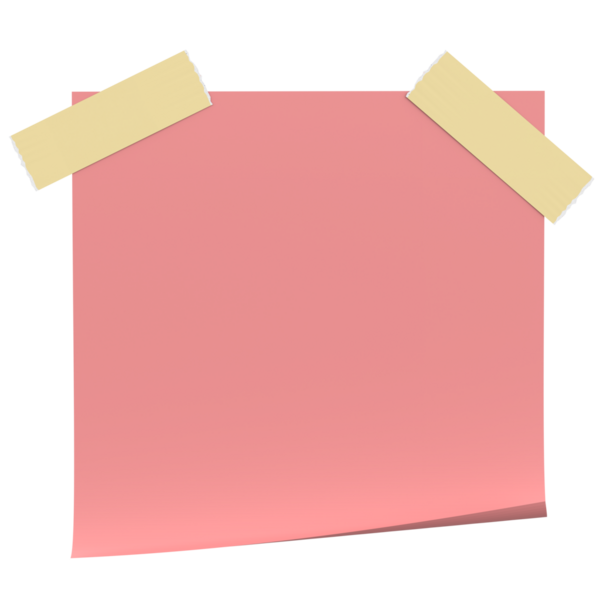 Üç boyutlu not defteri. Yapışkan bir not. 3B illüstrasyon.