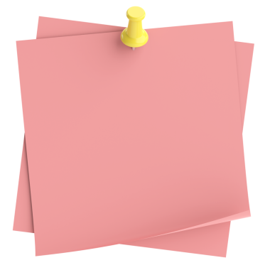 Üç boyutlu not defteri. Yapışkan bir not. 3B illüstrasyon.