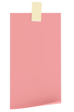 Üç boyutlu not defteri. Yapışkan bir not. 3B illüstrasyon.