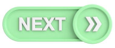 Sonraki düğme. Devam et düğmesi. 3B illüstrasyon.