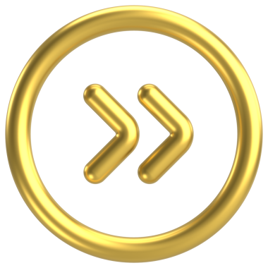 Sonraki düğme. Devam et düğmesi. 3B illüstrasyon.