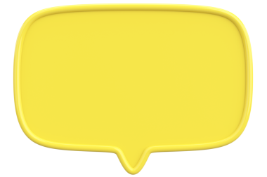 Konuşma balonu. Mesaj kutusu. 3B illüstrasyon.