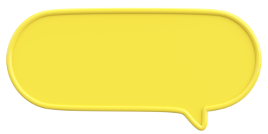 Konuşma balonu. Mesaj kutusu. 3B illüstrasyon.