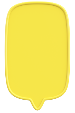 Konuşma balonu. Mesaj kutusu. 3B illüstrasyon.