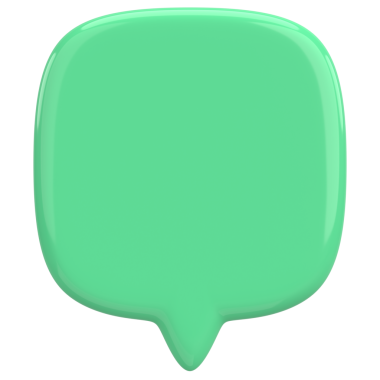 Konuşma balonu. Mesaj kutusu. 3B illüstrasyon.