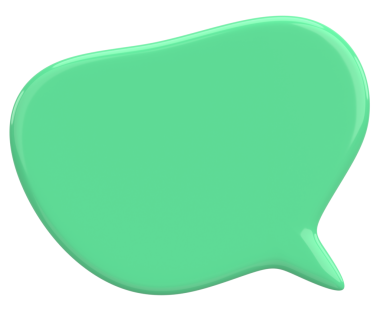 Konuşma balonu. Mesaj kutusu. 3B illüstrasyon.