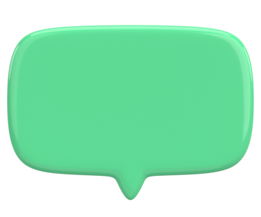 Konuşma balonu. Mesaj kutusu. 3B illüstrasyon.