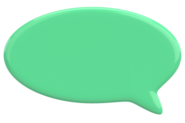 Konuşma balonu. Mesaj kutusu. 3B illüstrasyon.