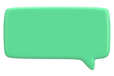 Konuşma balonu. Mesaj kutusu. 3B illüstrasyon.