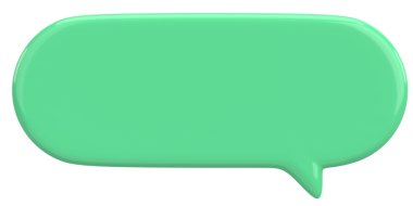 Konuşma balonu. Mesaj kutusu. 3B illüstrasyon.