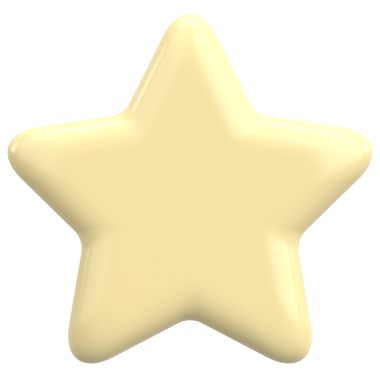 Üç boyutlu yıldız. Yıldız şeklinde. 3B illüstrasyon.