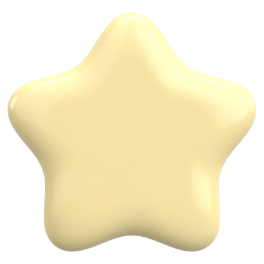 Üç boyutlu yıldız. Yıldız şeklinde. 3B illüstrasyon.