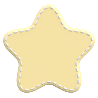 Yıldız Şekli Fiyat Etiketi. 3B illüstrasyon.