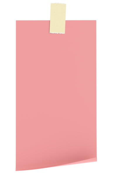 Üç boyutlu not defteri. Yapışkan bir not. 3B illüstrasyon.