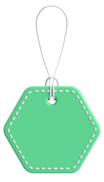 Fiyat etiketi Fiyat etiketi 3B illüstrasyon.