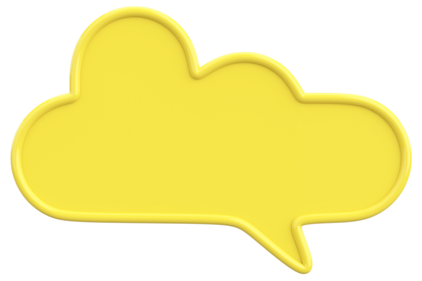 Konuşma balonu. Mesaj kutusu. 3B illüstrasyon.