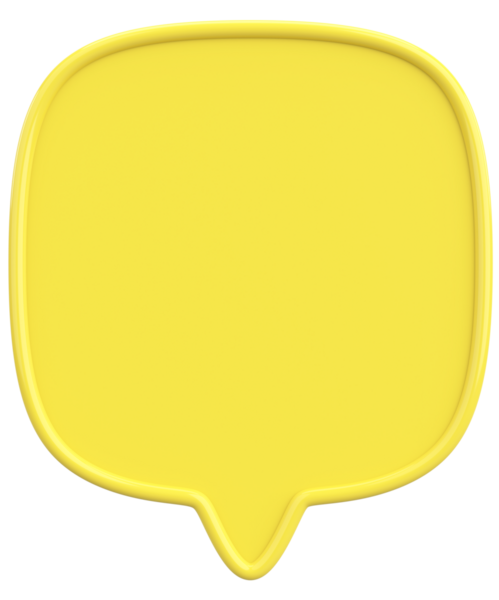 Konuşma balonu. Mesaj kutusu. 3B illüstrasyon.