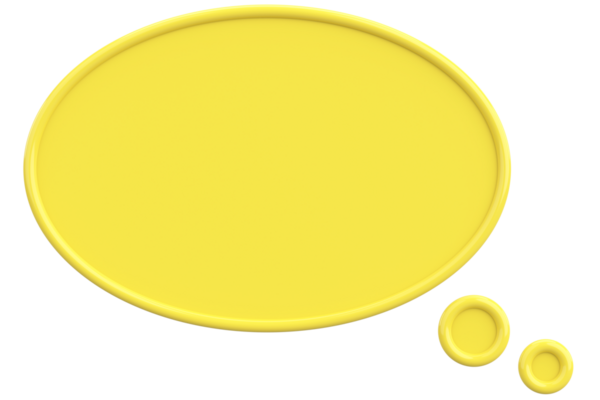 Konuşma balonu. Mesaj kutusu. 3B illüstrasyon.