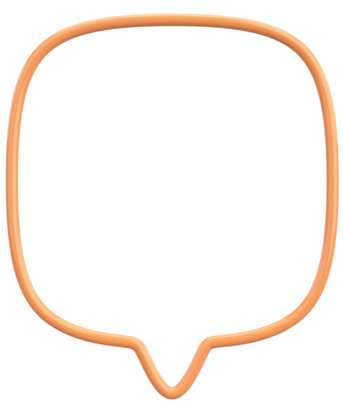 Konuşma balonu. Mesaj kutusu. 3B illüstrasyon.