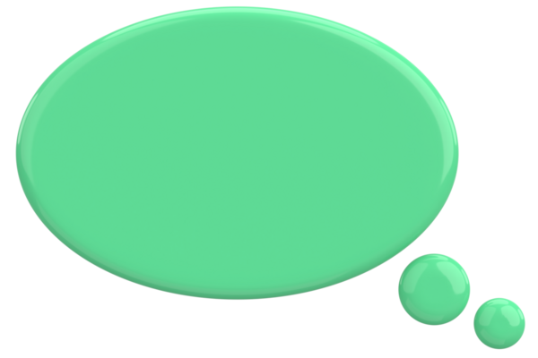 Konuşma balonu. Mesaj kutusu. 3B illüstrasyon.