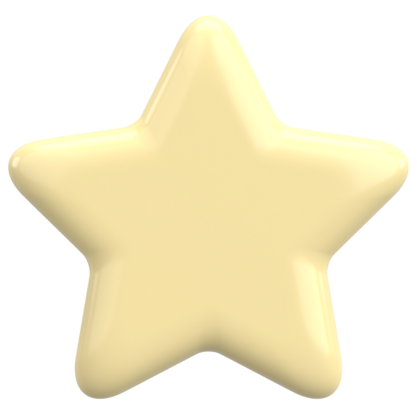 Üç boyutlu yıldız. Yıldız şeklinde. 3B illüstrasyon.