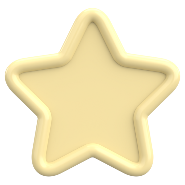 Yıldız Şekli Fiyat Etiketi. 3B illüstrasyon.