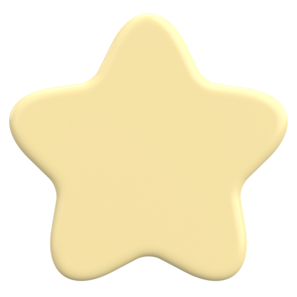 Üç boyutlu yıldız. Yıldız şeklinde. 3B illüstrasyon.