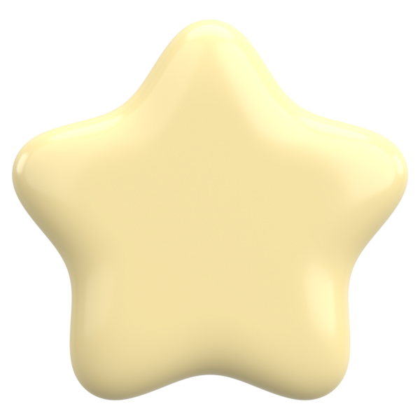 Üç boyutlu yıldız. Yıldız şeklinde. 3B illüstrasyon.