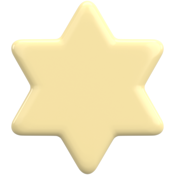 Üç boyutlu yıldız. Yıldız şeklinde. 3B illüstrasyon.