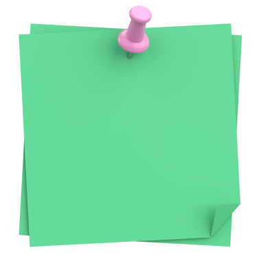 Üç boyutlu not defteri. Yapışkan bir not. 3B illüstrasyon.