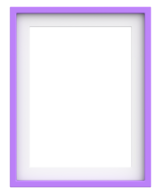 Resim çerçevesi. Portre çerçevesi. 3B illüstrasyon.