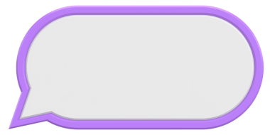 Boş Konuşma Balonu. 3B Görüntü.