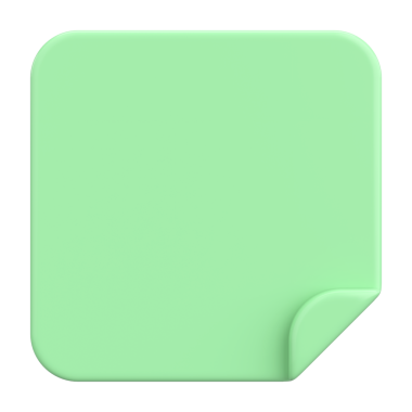 Üç boyutlu not defteri. Yapışkan bir not. 3B illüstrasyon.