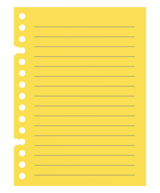 Üç boyutlu not kağıdı. 3B illüstrasyon.